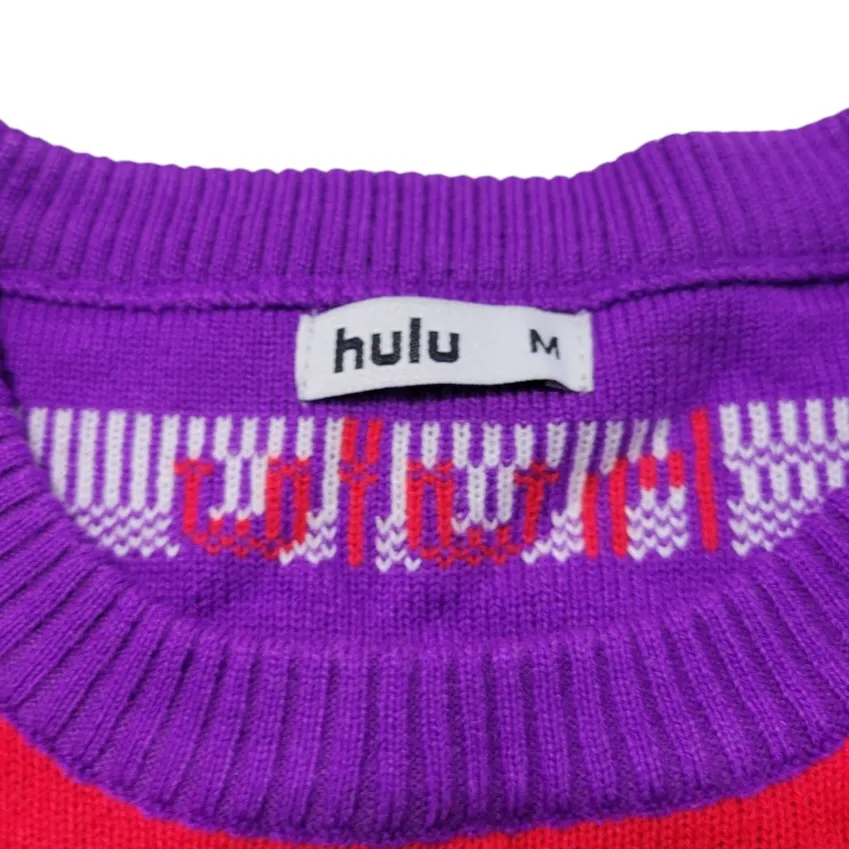 Hulu Sweater Size Medium Love, Victor Hulu Series Knit Sweater Heart Pattern EUC Unisex Sweater - Image 6