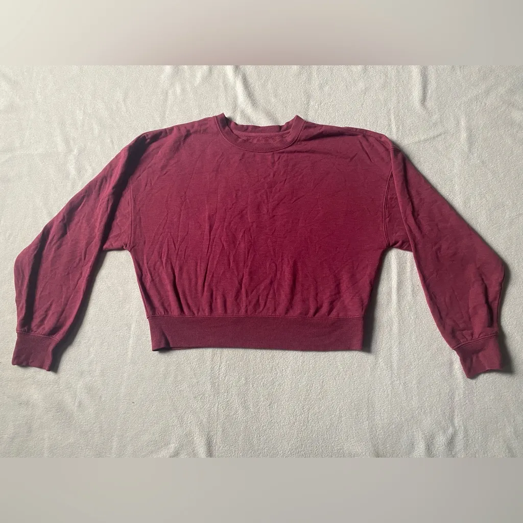 Altar'd State  Burgundy Sweatshirt - Image 3
