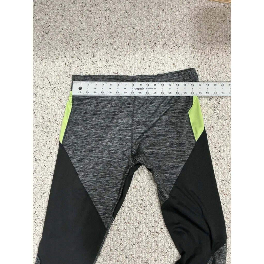 Woman’s Body Instinct 2x Black With Green Accent Active Pants - Image 5