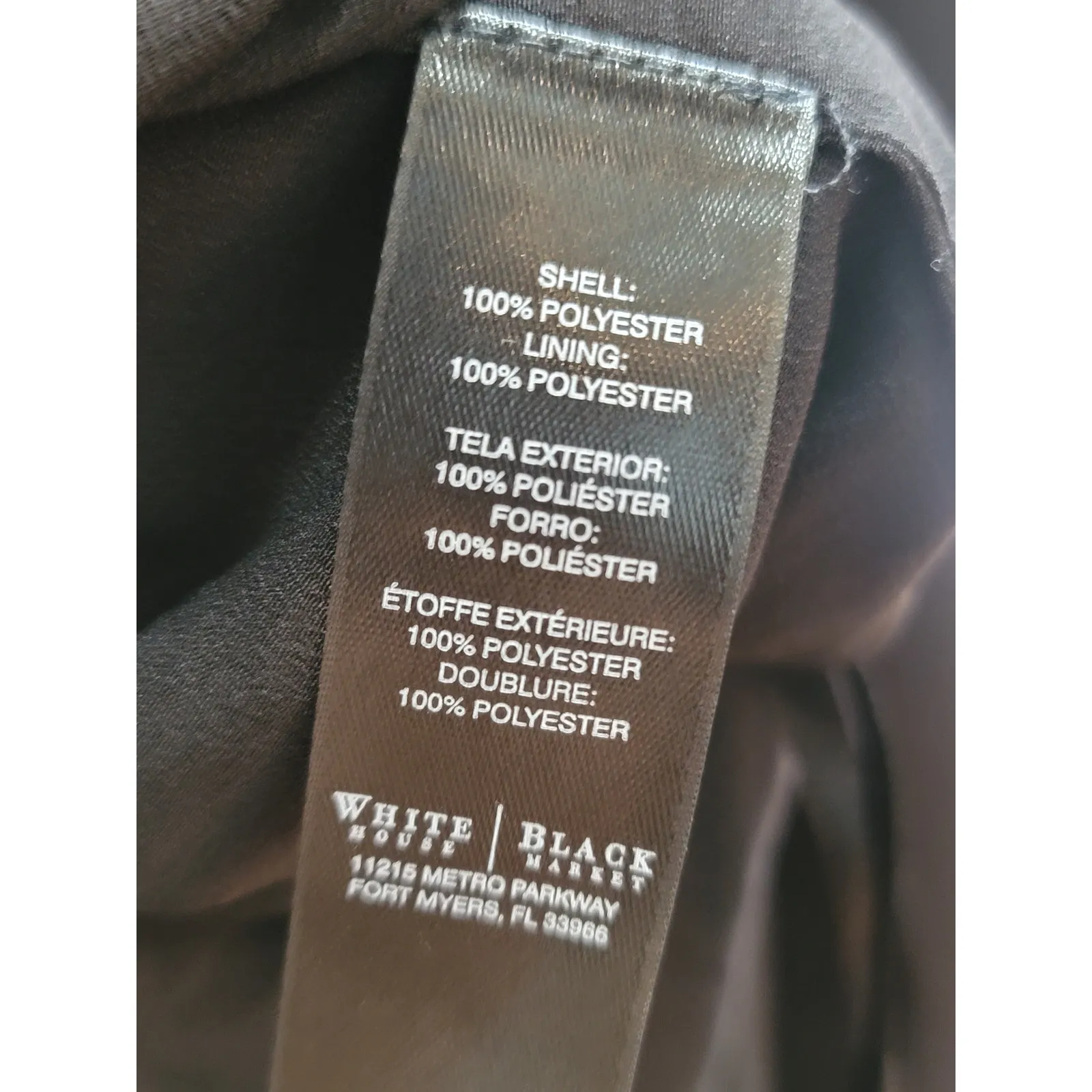 White House Black Market Dress Women Size 12 Black White Plaid Sleeveless Career - Image 9