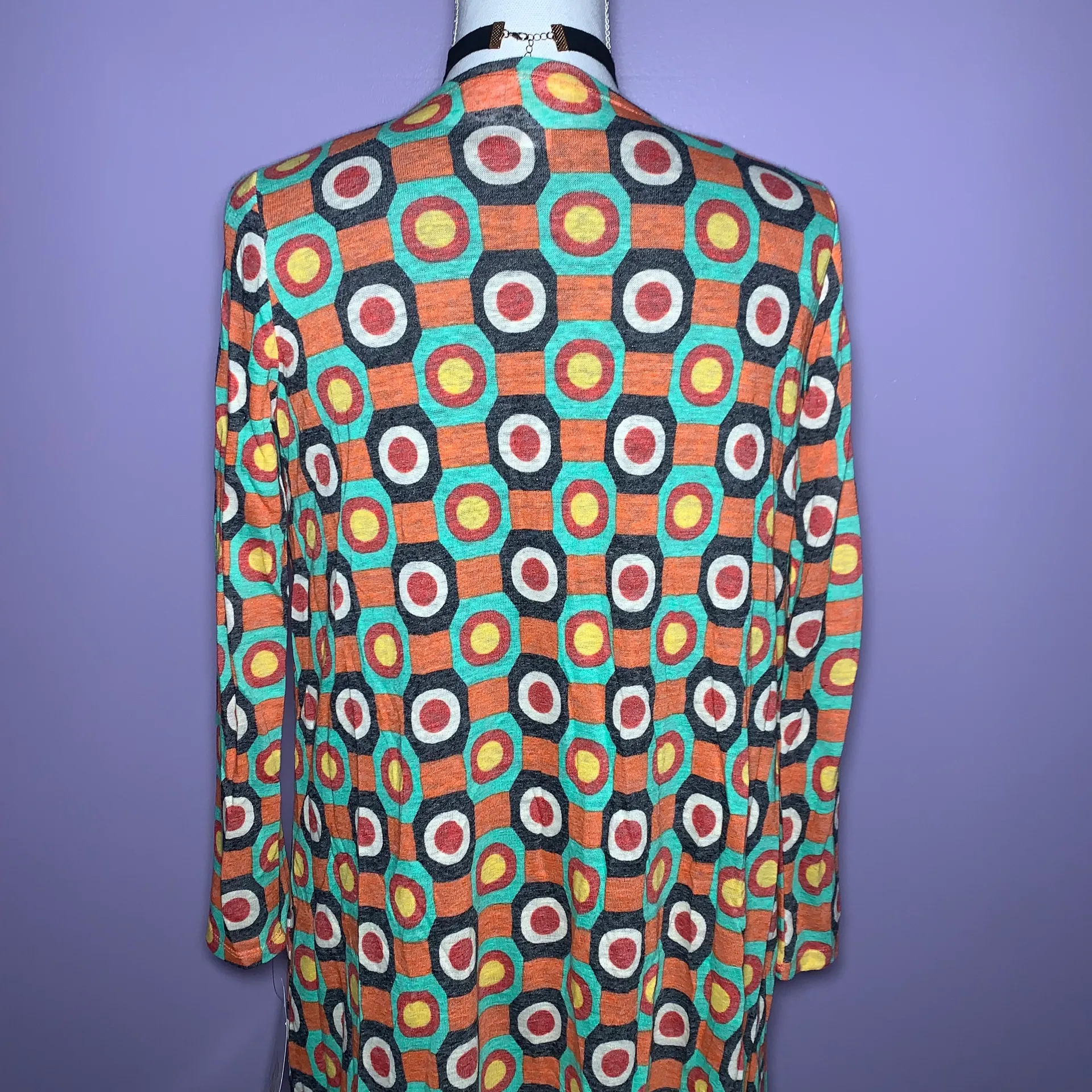 NWT  Abstract Printed Duster Cardigan - Image 5