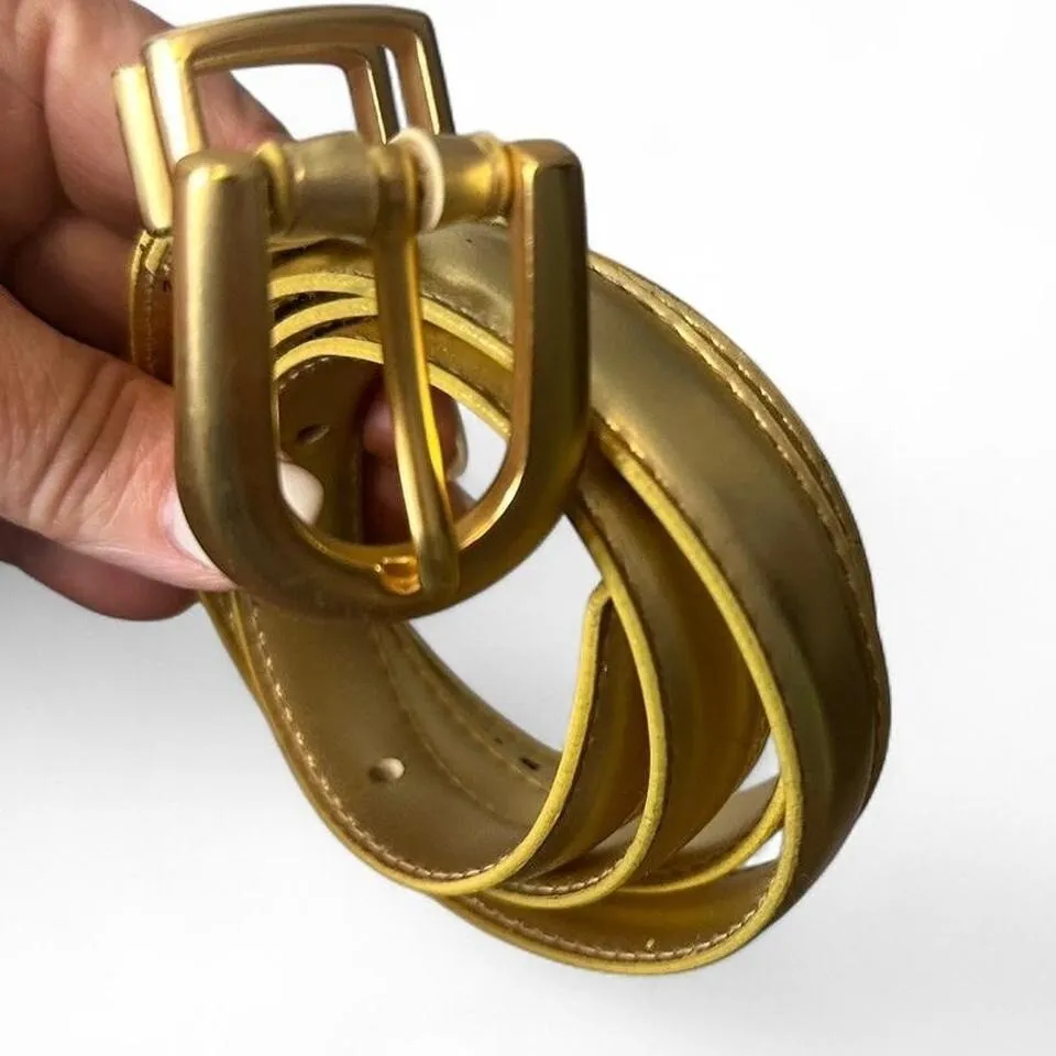 Vintage Express Thin‎ Gold Belt - Image 3