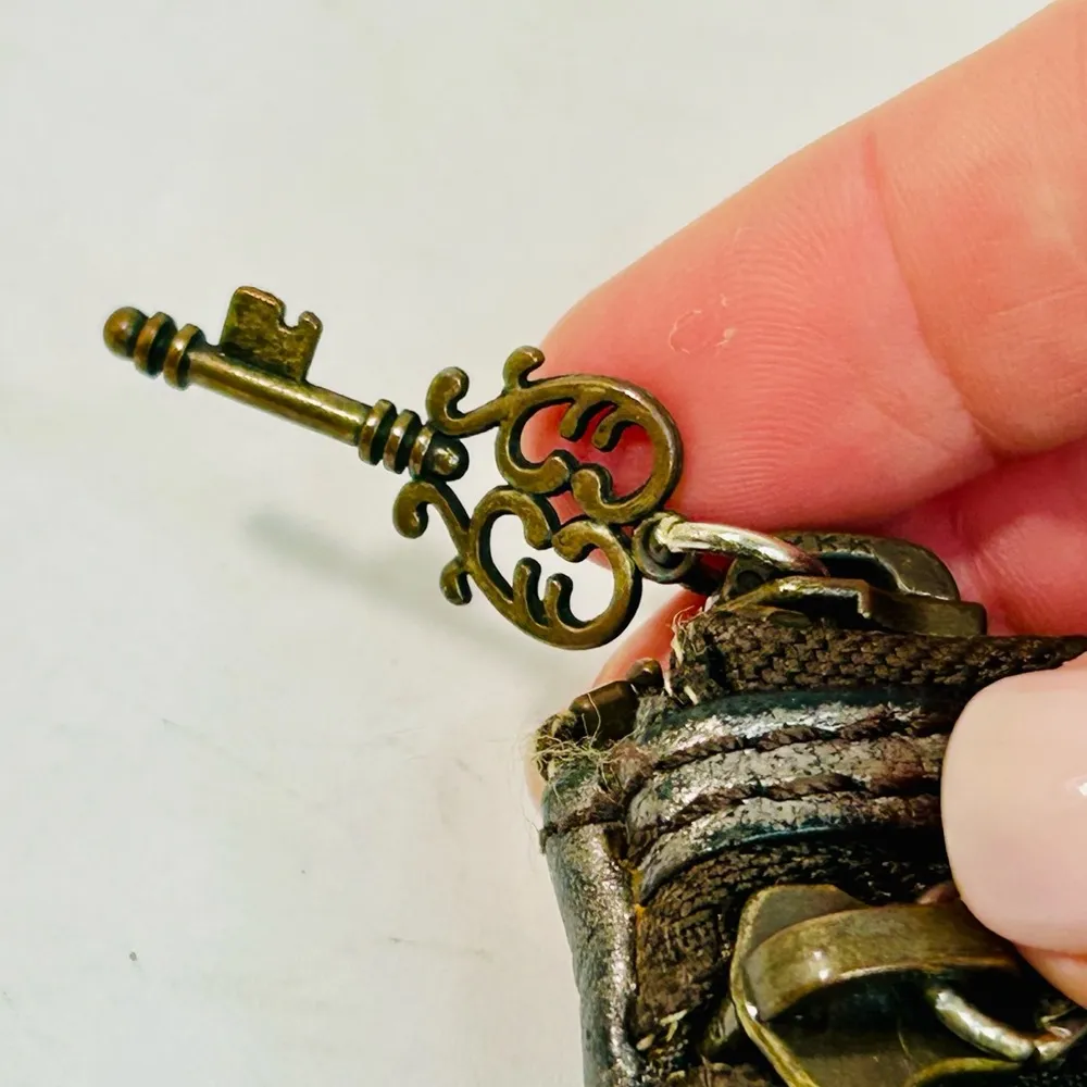 Fossil Metallic Leather Pouch 6” x 3.5” - Image 4