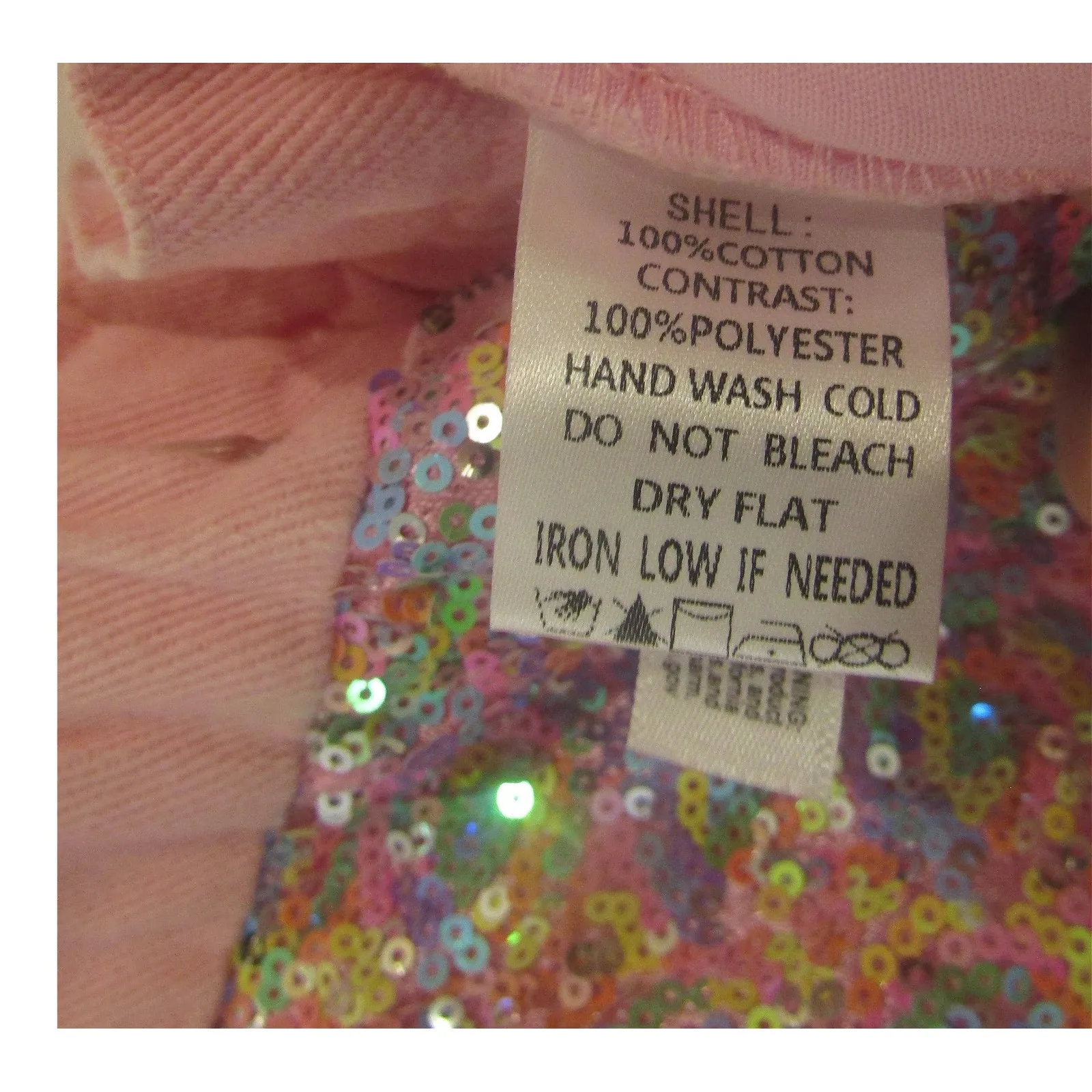 Fantastic Fawn Sequin Shorts Elastic Waistband Colorful Sparkly Pink S - Image 5
