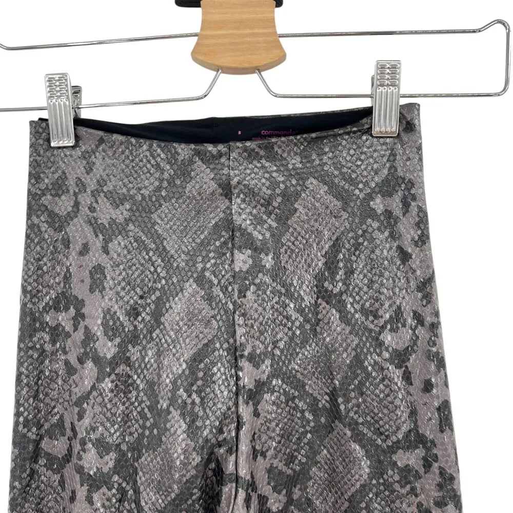 Commando‎ Faux Leather Legging with Control Gray Snake Print Size Small - Image 4