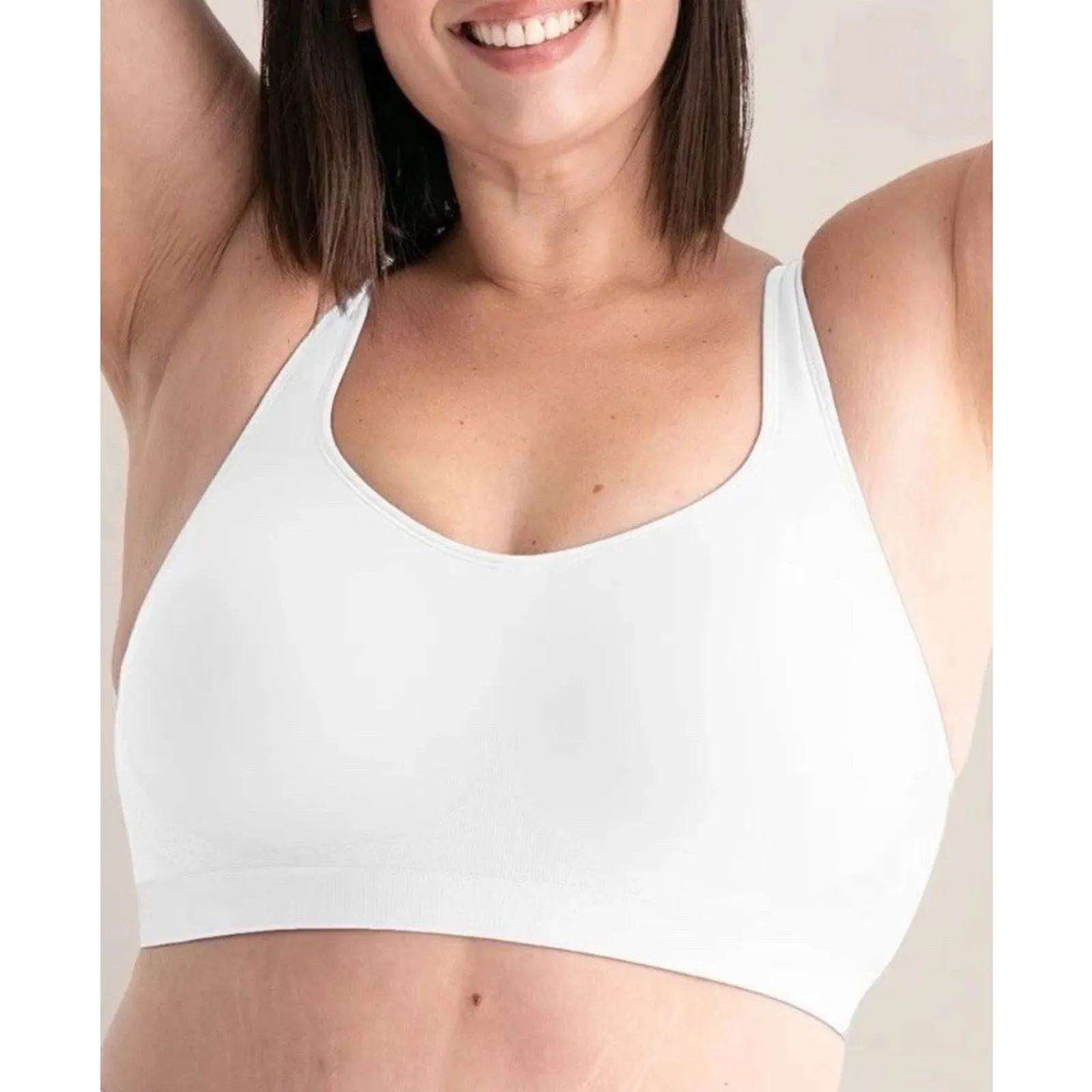 Shapermint Truekind 4X White Daily Comfort Wireless Shaper Bra 10022 Extender - Image 1