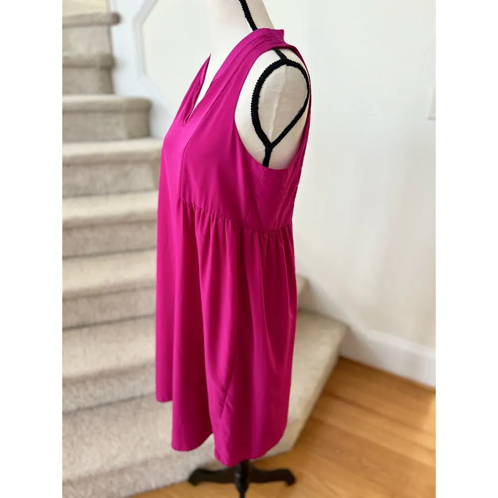 Amanda Uprichard Le Tote Maternity Hot Pink Sleeveless Dress - Image 4