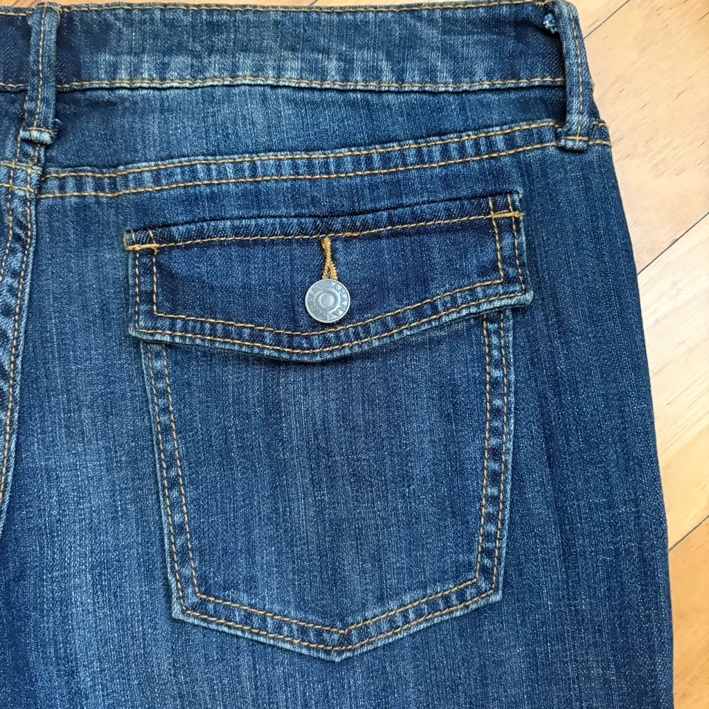 NWT Banana Republic Sz 30 10L 10 Long Boot Cut Leg Jeans Flap Back Pockets - Image 5