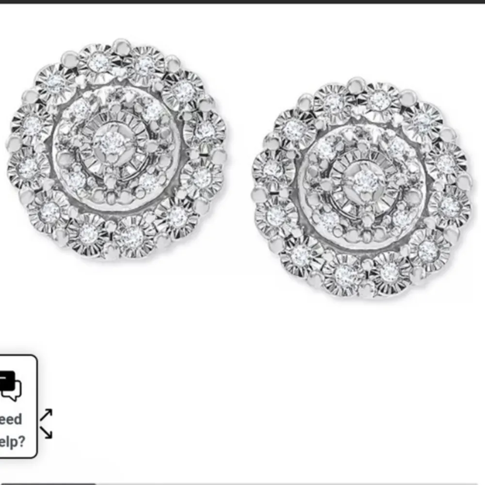 R H Macy 925 sterling 10k gold, diamond heart key pendant & diamond earrings set - Image 69