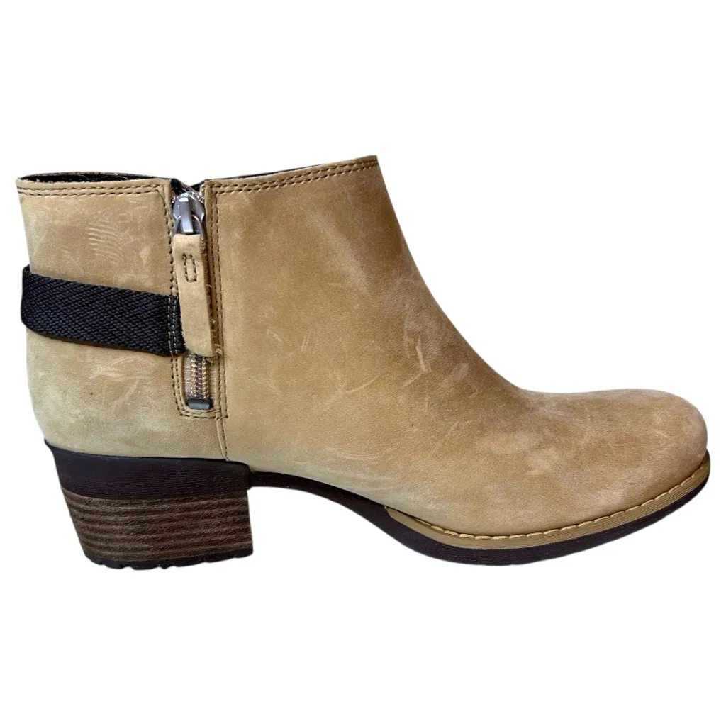Merrell Shoes Women Size 9.5 Cream Tan Ankle Boots Leather Cottage Forest Gorp - Image 7
