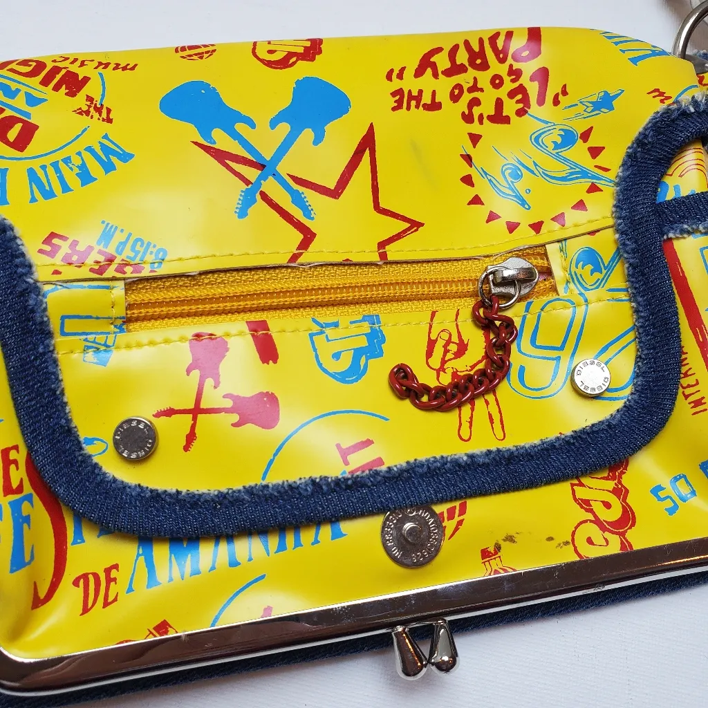 Diesel 90' ‎ Retro Vintage Reversible Purse, Handbag - Image 2