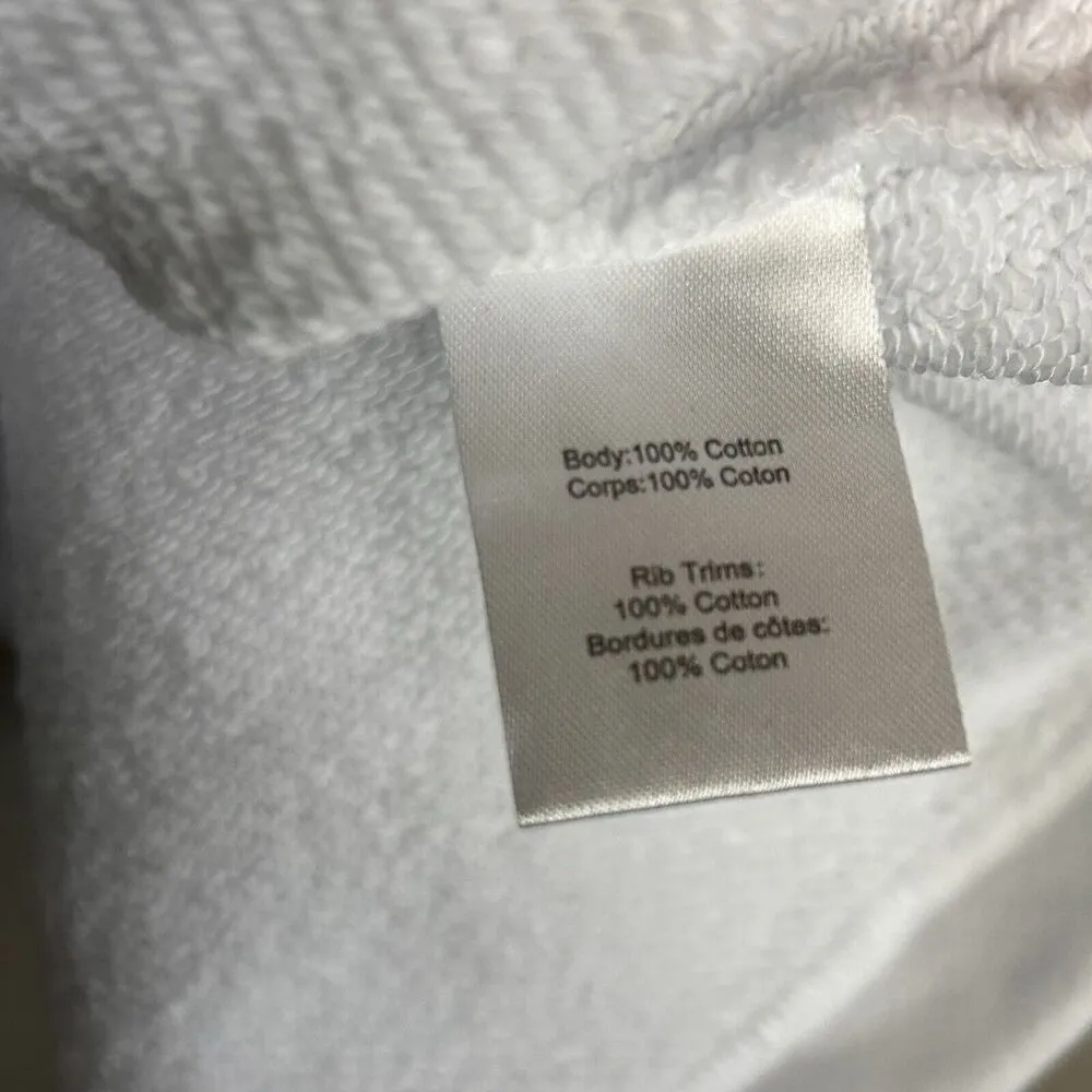 MARISSA WEBB Dress Womens Small White So Uptight Terry Henley Mini Sweatshirt - Image 9