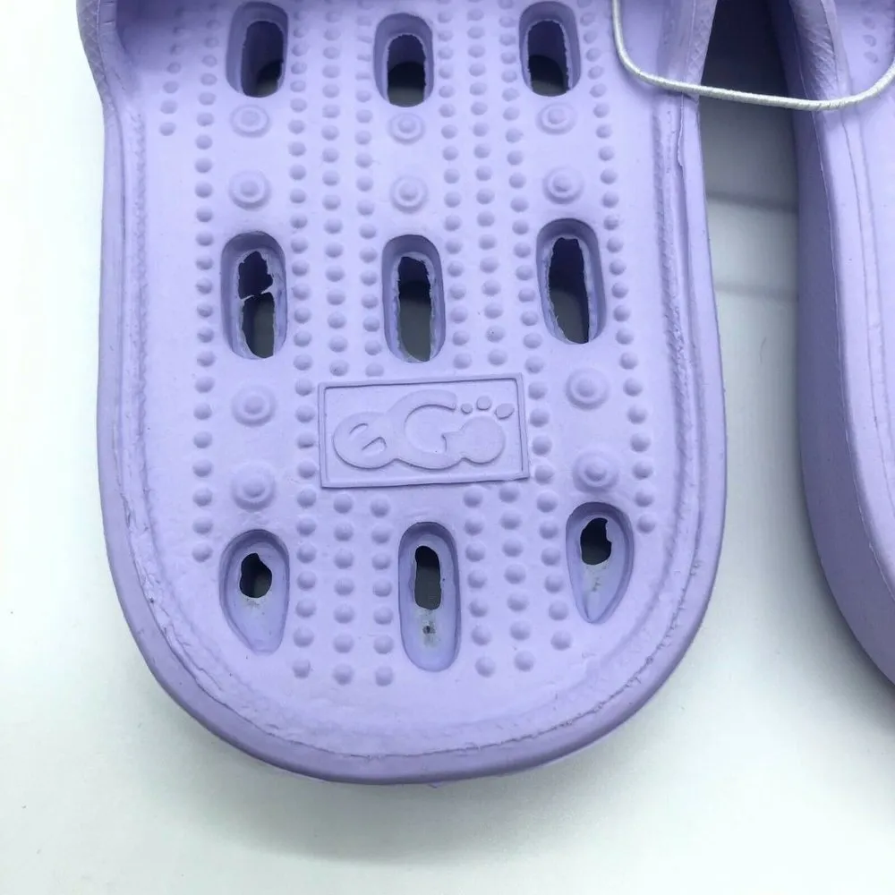 Ego Womens Slide Sandals Rubber Slip On Light Purple Size 40-41 US 7-8 - Image 4