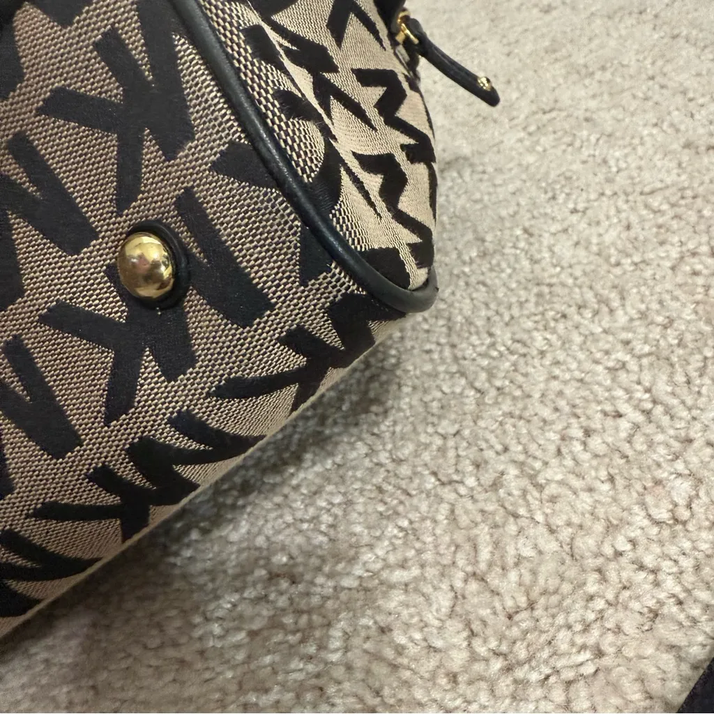 Michael Kors Veronica Monogram Canvas & Leather Dome Satchel - Image 11