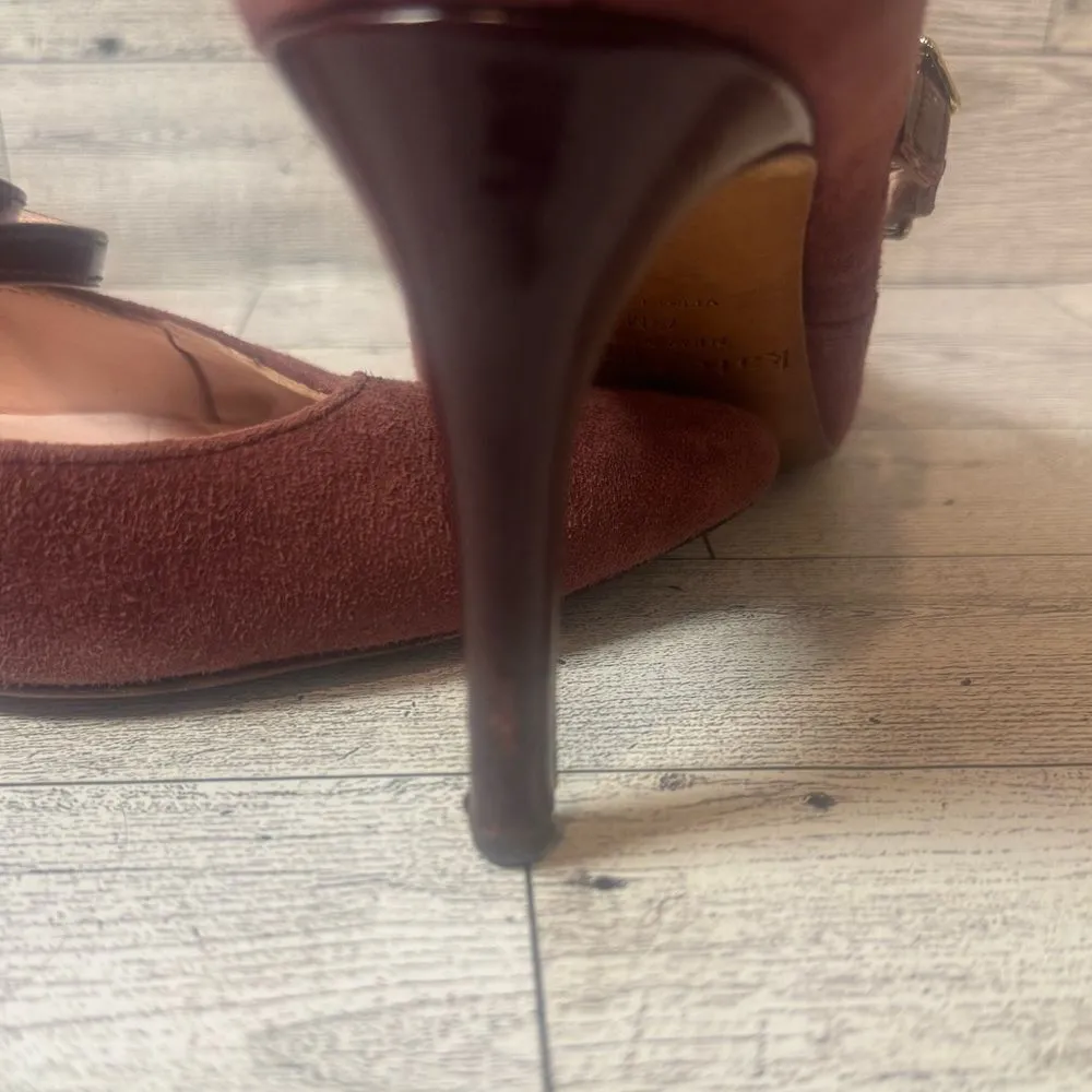 Kate Spade Suede closed toe heels‎ size 7.5 m - Image 13