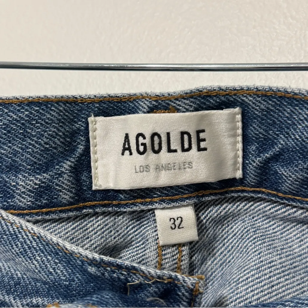 AGOLDE  Parker Long Shorts Size 32 button fly - Image 2