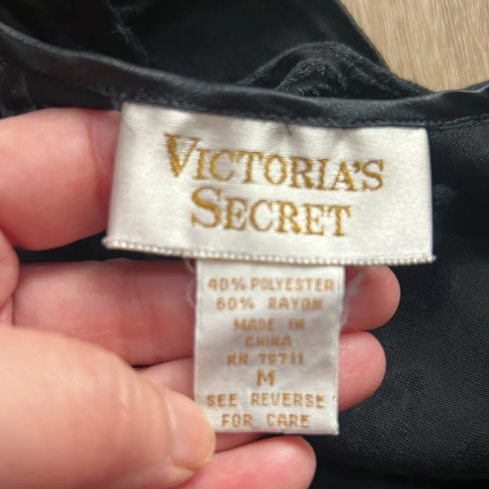 Vintage Gold Label Victoria's Secret Black High Cut Romper SZ Medium - Image 5