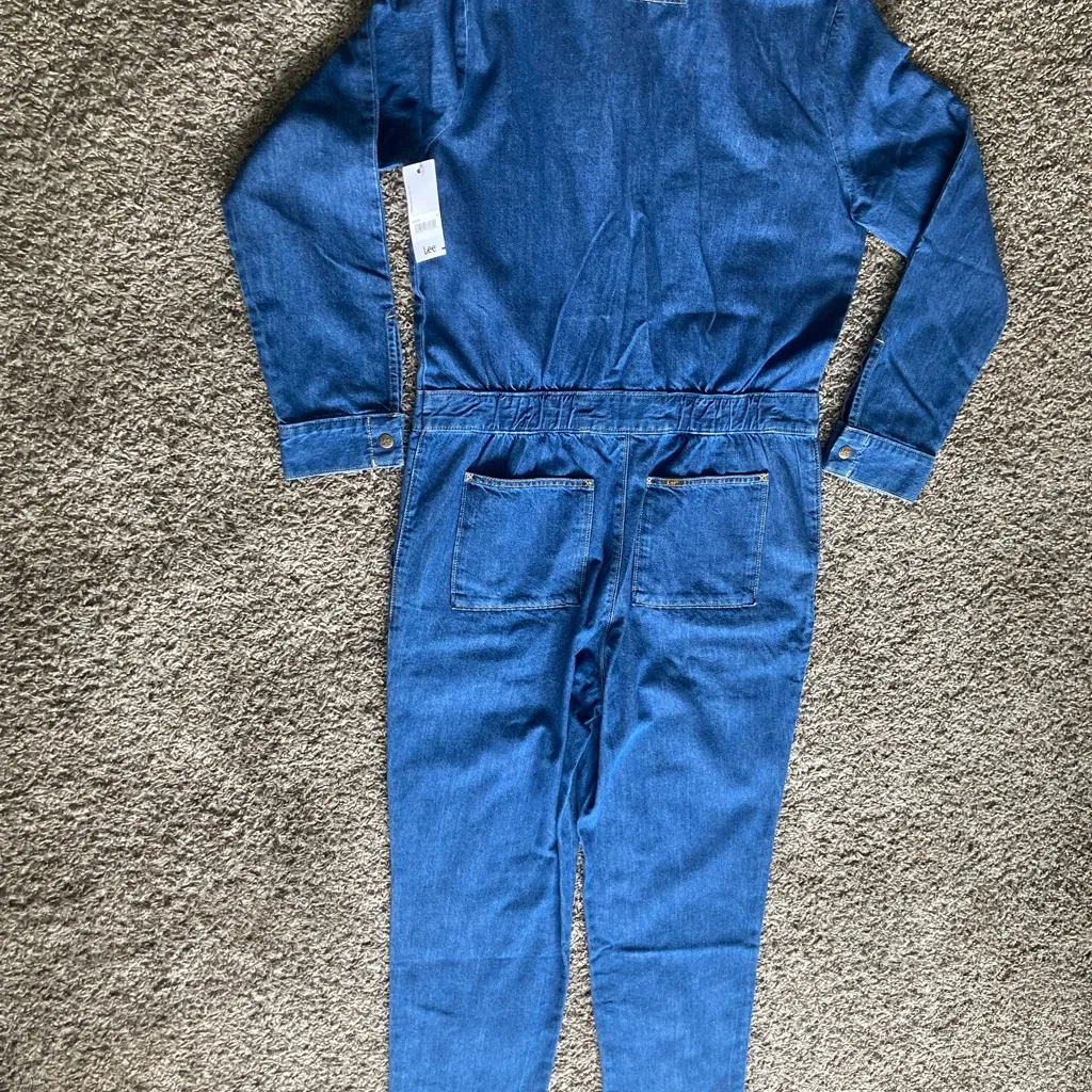 Lee Union-Alls Denim Jumpsuit Women’s M - Image 10