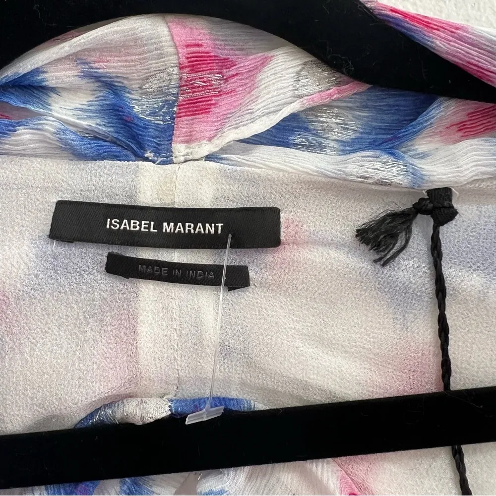 NEW NWT  Namala Asymmetrical Silk Blend Midi Dress In Multi - Image 13