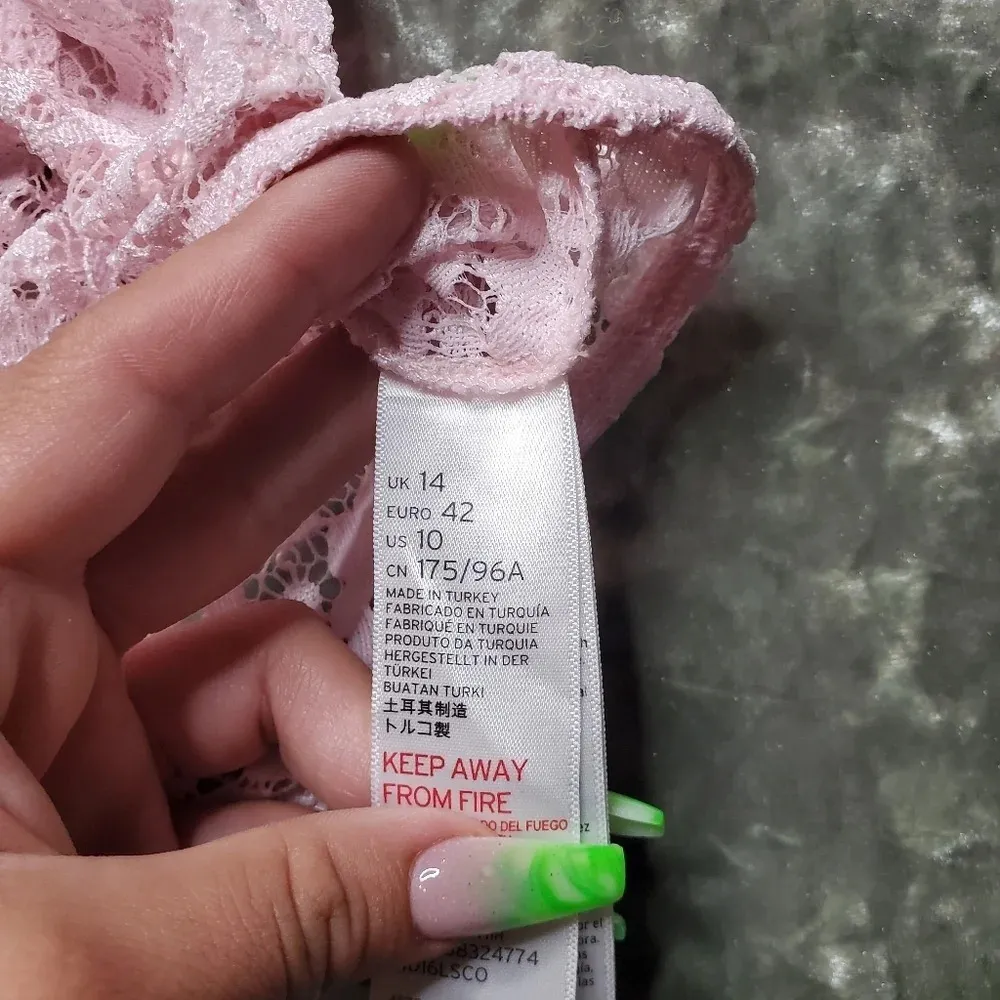 Topshop Pink Lace Bodysuit - Image 6