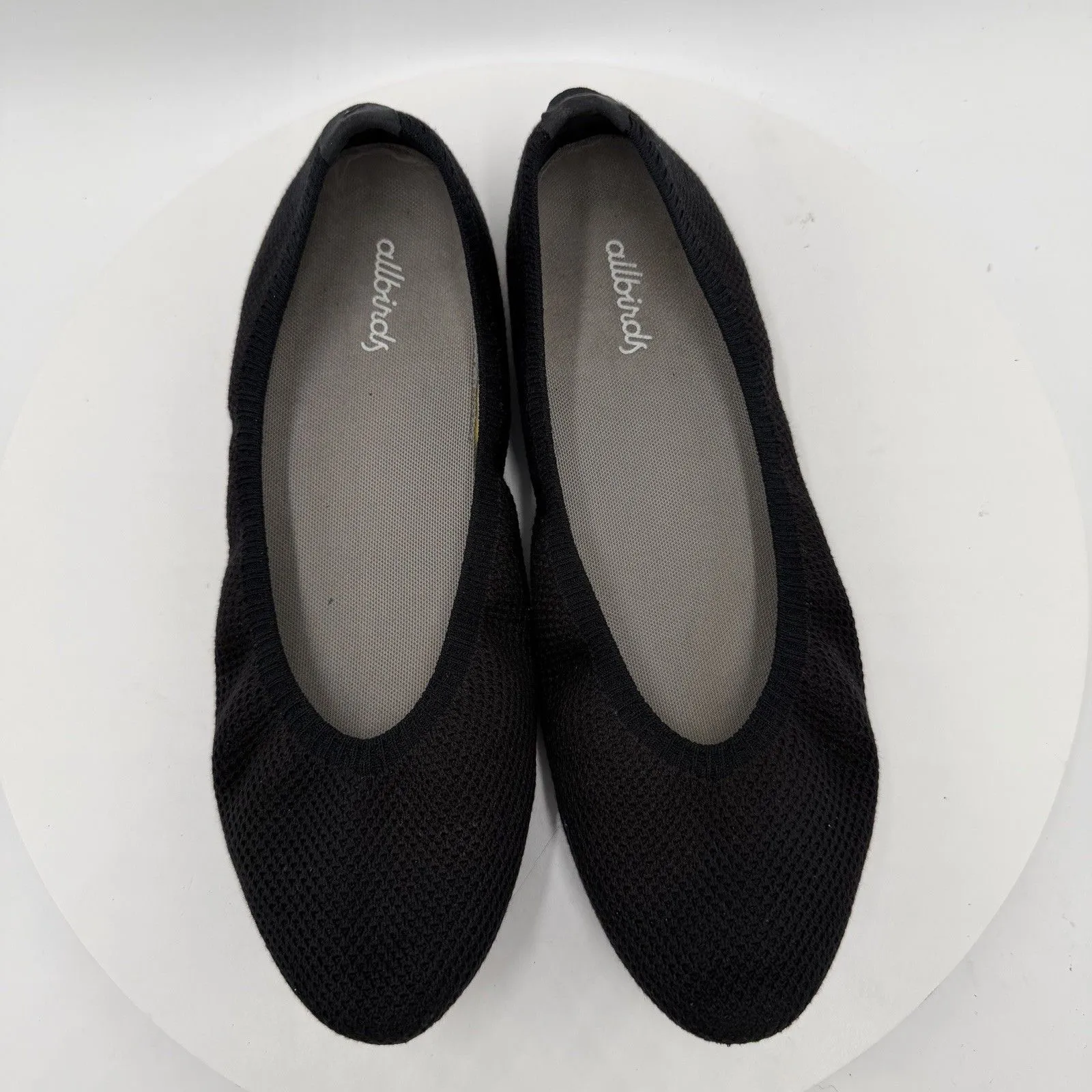 Allbirds Women’s Size 7 Tree Breezers Black Washable Knit Ballet Flats Shoes - Image 4