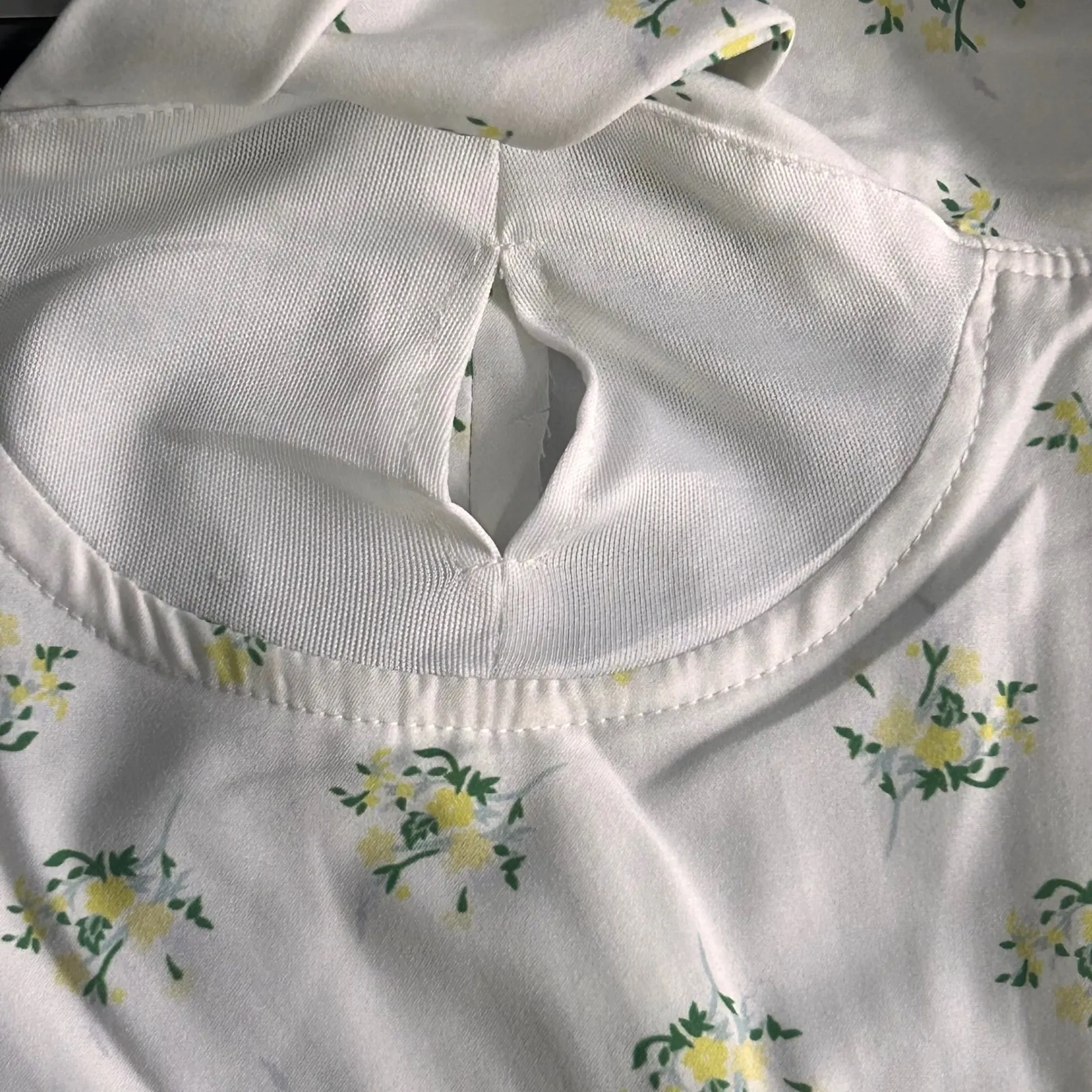 Floral Corset Top Cream Small Yellow - Image 13