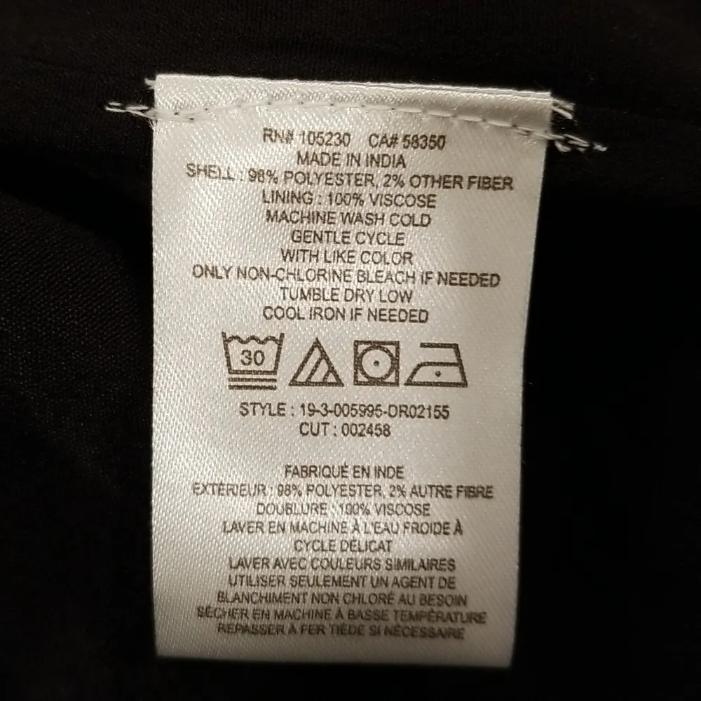 💕JOIE💕 Manning Long Sleeve Dress ~ Caviar Black Paisley Print Small S NWT - Image 16