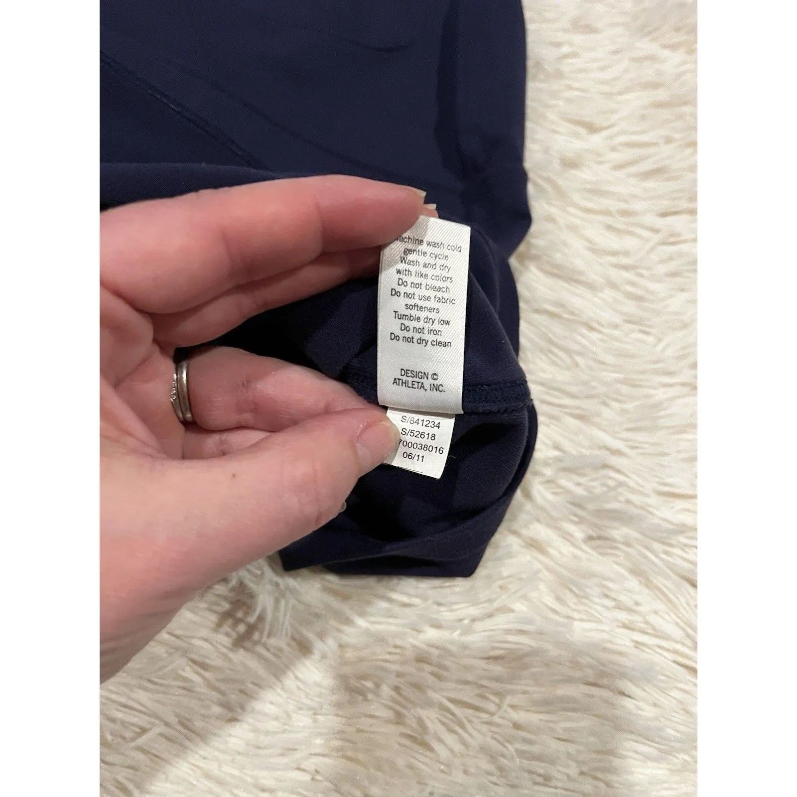 Athleta Tennis Skirt Blue Size Small Tall ST With Pocket Activewear - Image 8