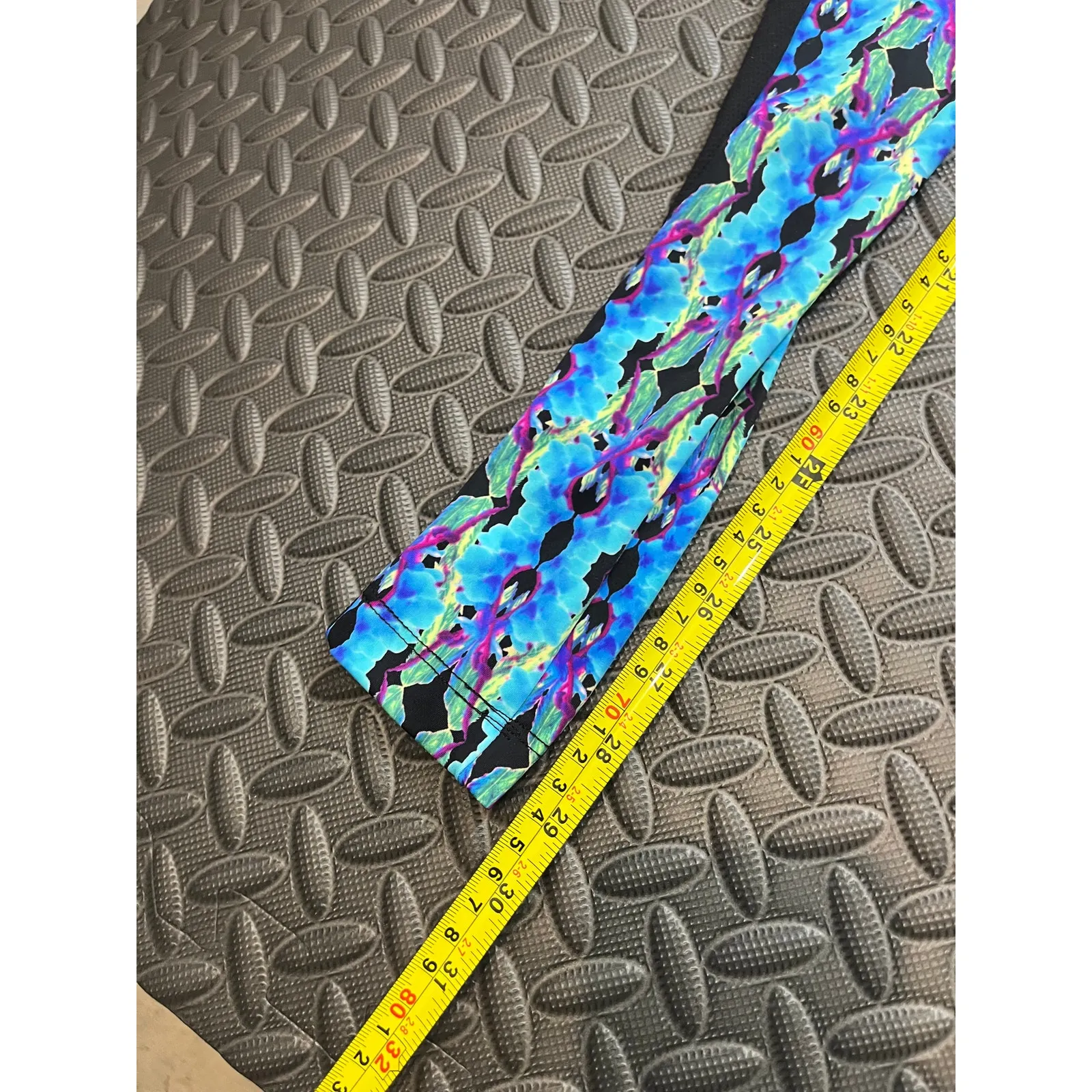 Daughters of‎ Culture Geometric Tie Dye Blue Legging XS S yoga run hippie - Image 6