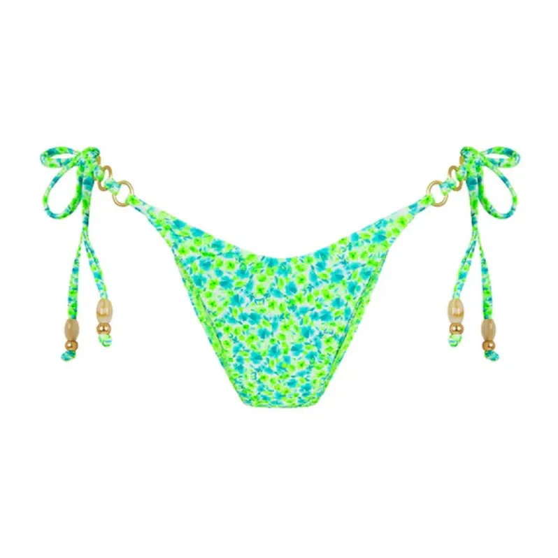 NWOT KULANI KINIS Apple Blossom Trio Ring Cheeky Tie Bikini Bottom - Image 12