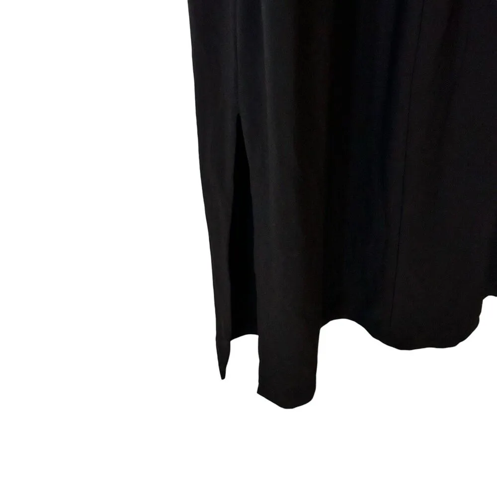 KamaliKulture x Norma Kamali M black jersey long sleeves maxi dress - Image 12