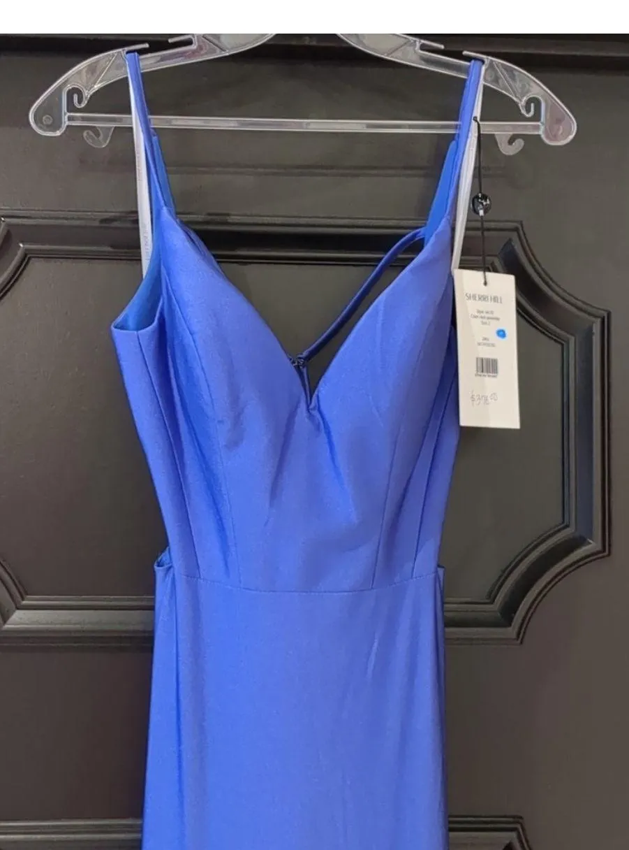 Sherri Hill Dark Periwinkle Gown or Prom Dress Size 2 - Image 5