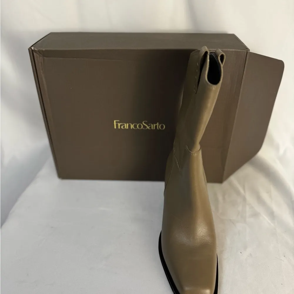 Franco‎ Sarto Tan Heeled Boots Sleek Design​ - Image 6