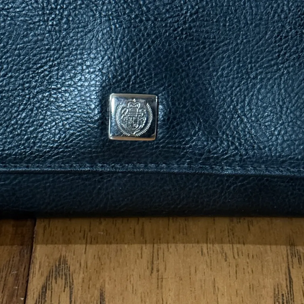 Liz Claiborne 90s Royalty Long Trifold wallet with check book cover - Image 2