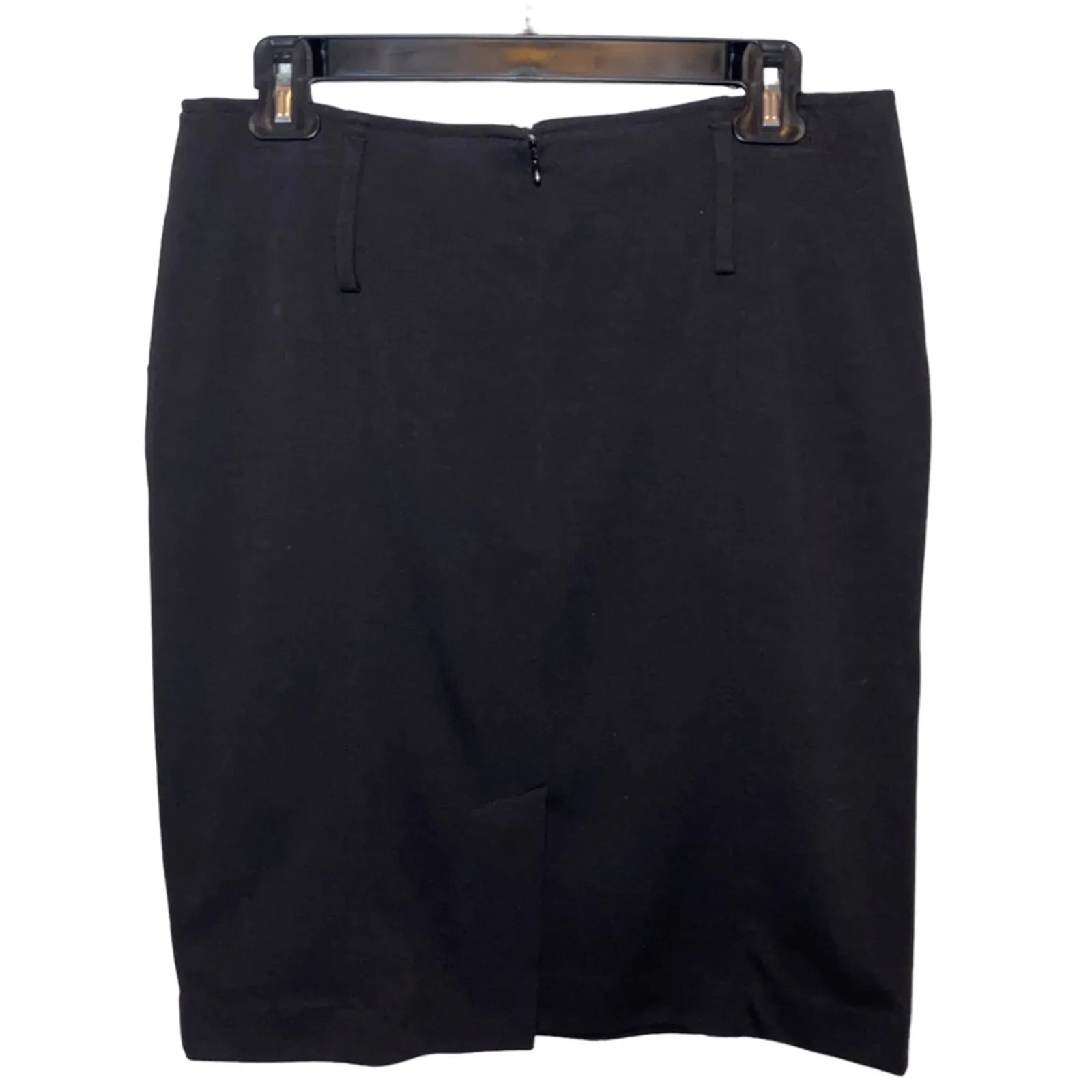 Harve Benard Black Pencil Skirt Size 8 Classic Career Office Midi Skirt - Image 3