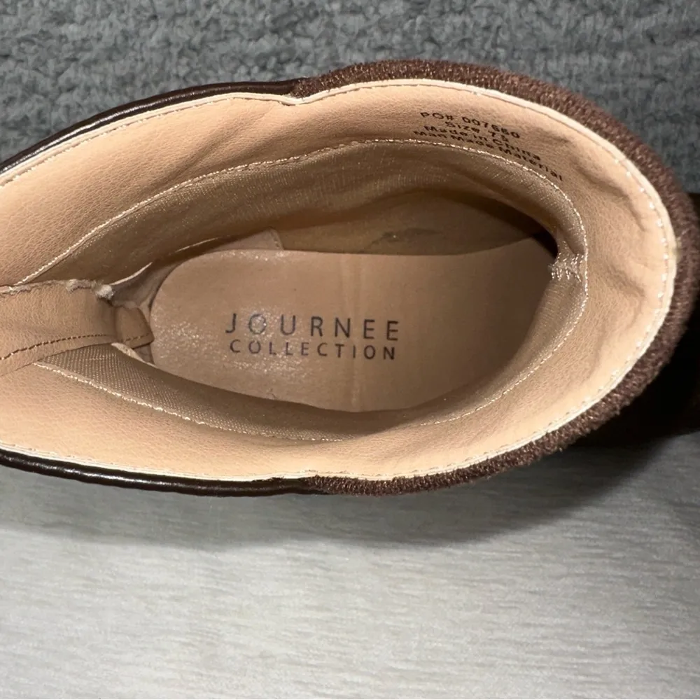 Journee Collection Shoes Womens 7.5M Consuello Pointed Toe Block Heel Booties - Image 8