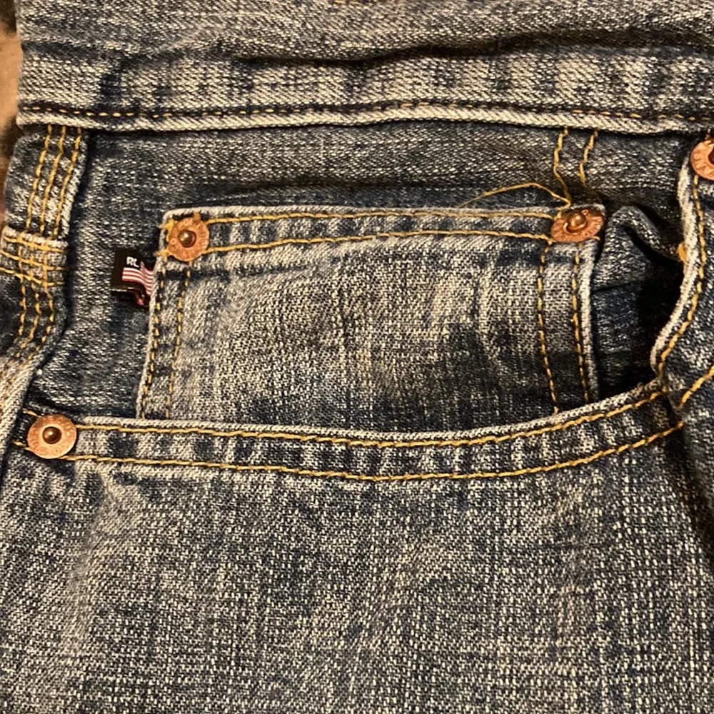 GUC RALPH LAUREN POLO Jeans Women’s Size 14 RL Polo Cropped Jeans Blue - Image 2