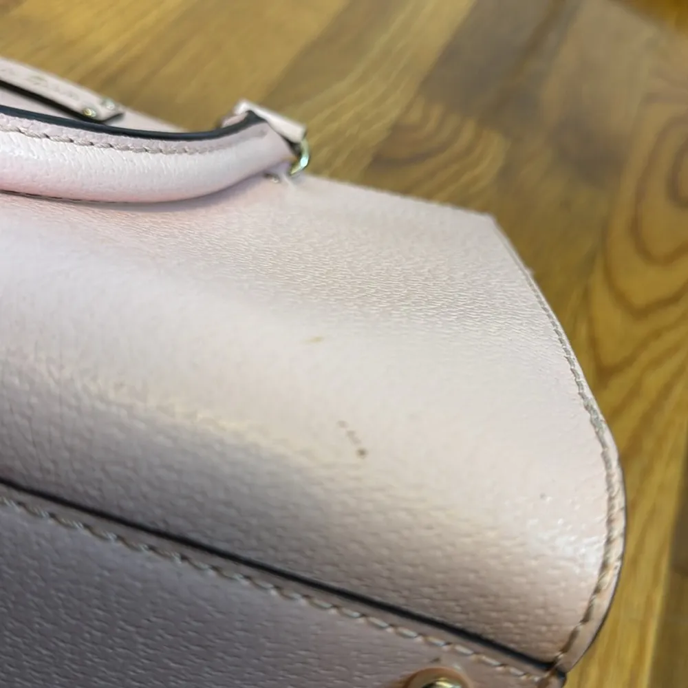 Kate Spade New York Light Pink Leather Compartment Shoulder Bag Purse - Image 13