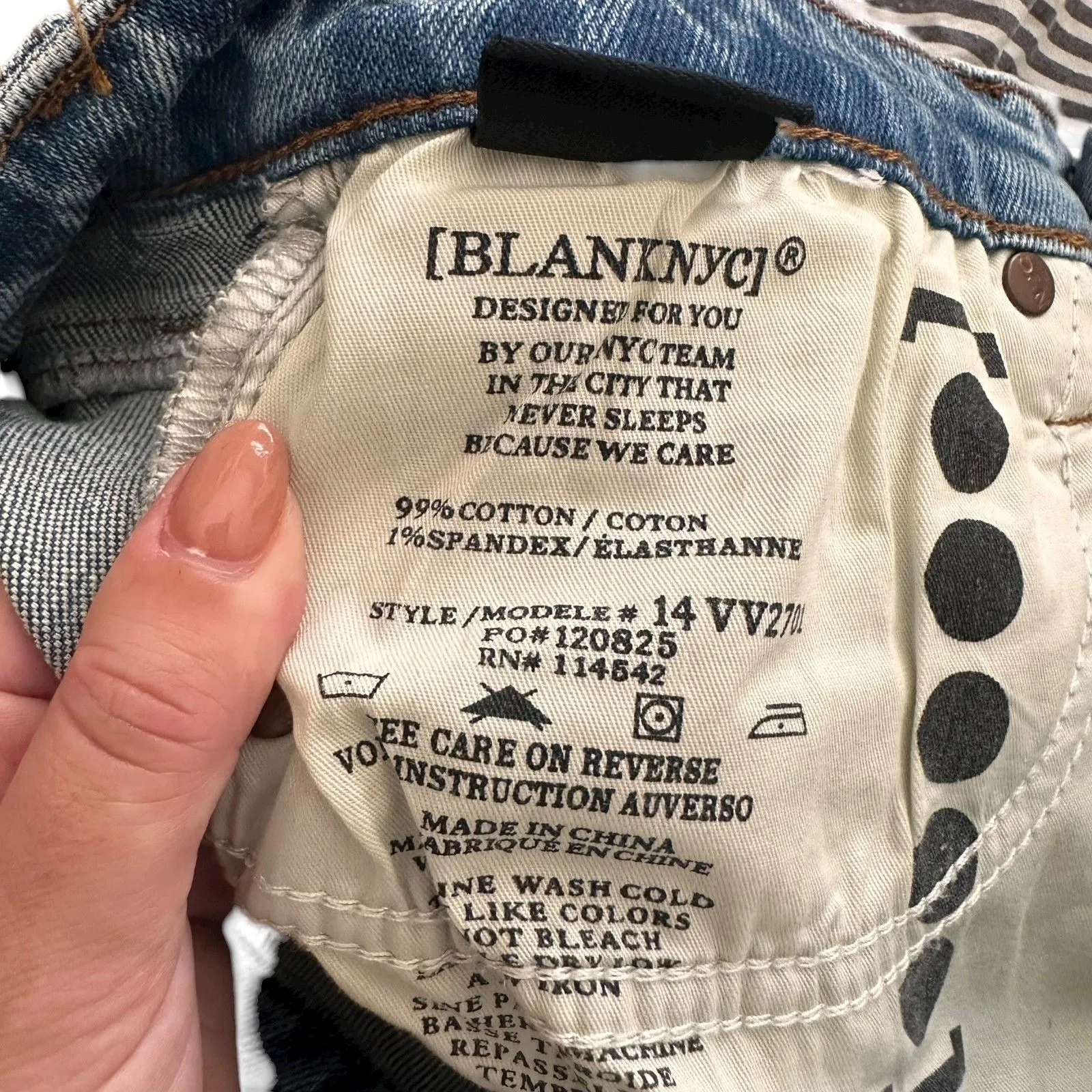 BLANKNYC The Hoyt Close Ranks Medium Wash High‎ Rise Mini Flare Denim NWT Sz 26 - Image 6