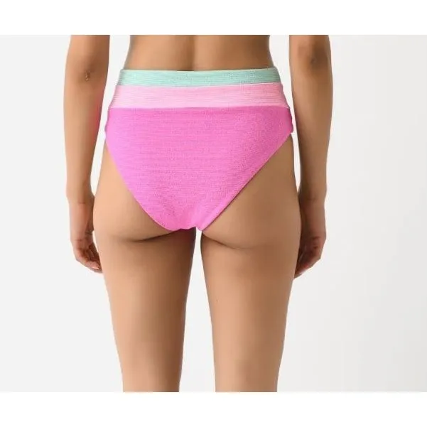 Beach Riot Heidi Bikini Bottom – Colorblock High-Waisted, Size M - Image 2