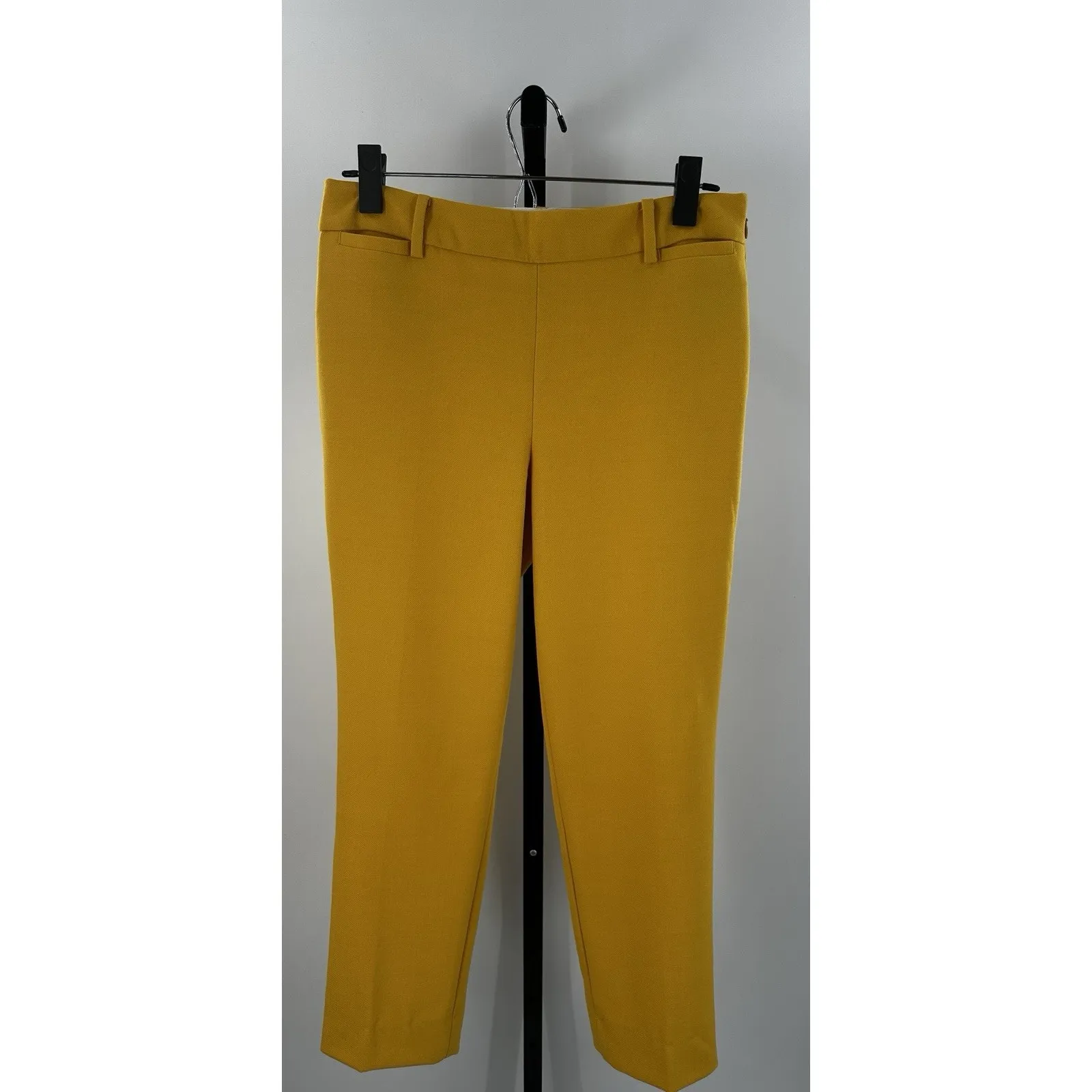 Talbots Chatham Pants Women’s 4 Mustard Yellow Wool Blend Ankle Career - Image 2