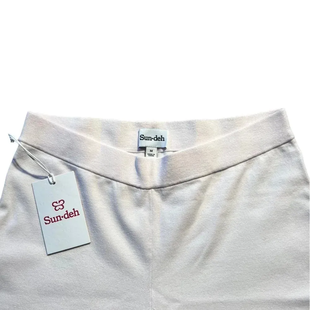 Aritzia  Sundeh Sunday Best Light Pink Pull On‎ Straight Leg Pants Size Medium - Image 5