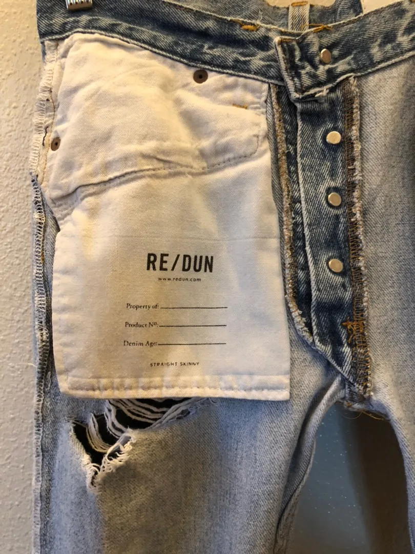 Rare Pair Of  Re/Dun Straight Skinny - Image 5