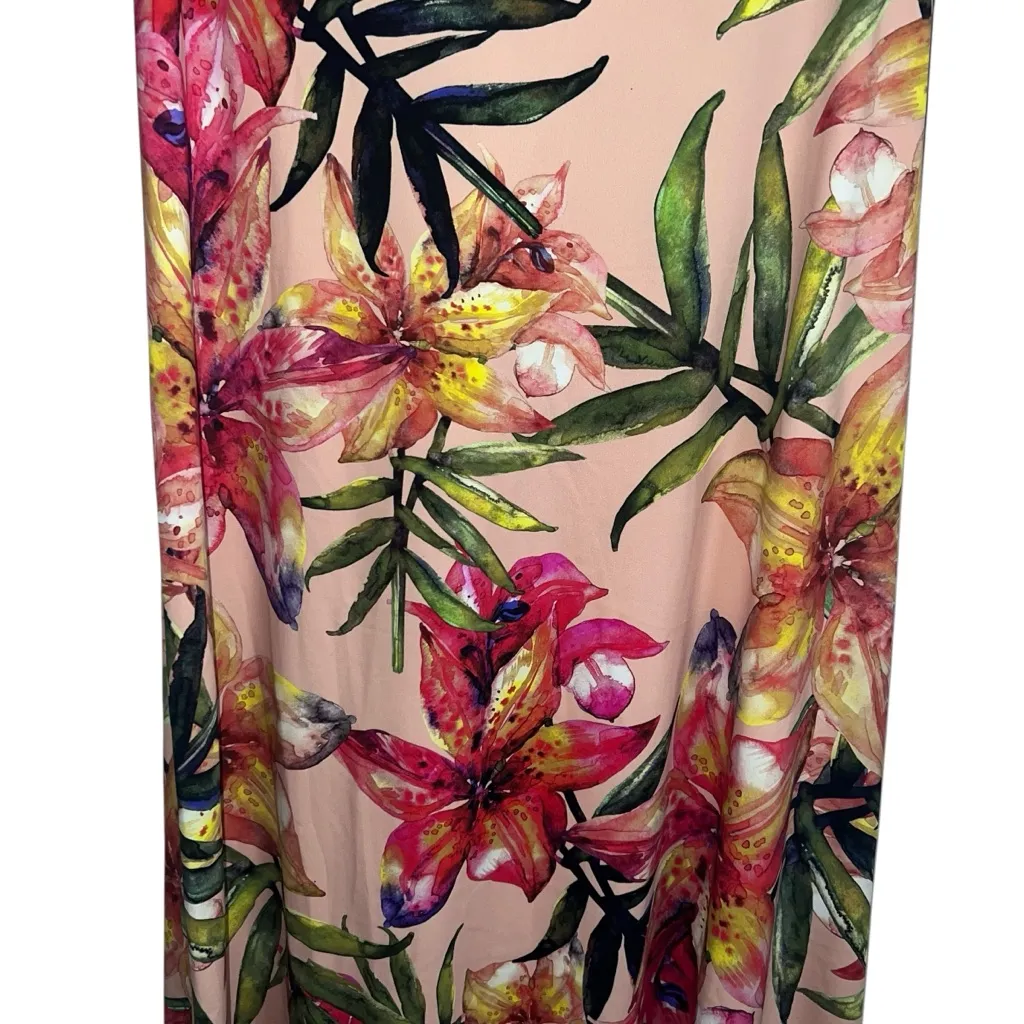 NWT Chiara Boni La Petite Robe Donata Off The Shoulder Tiger Lily Floral Dress - Image 5