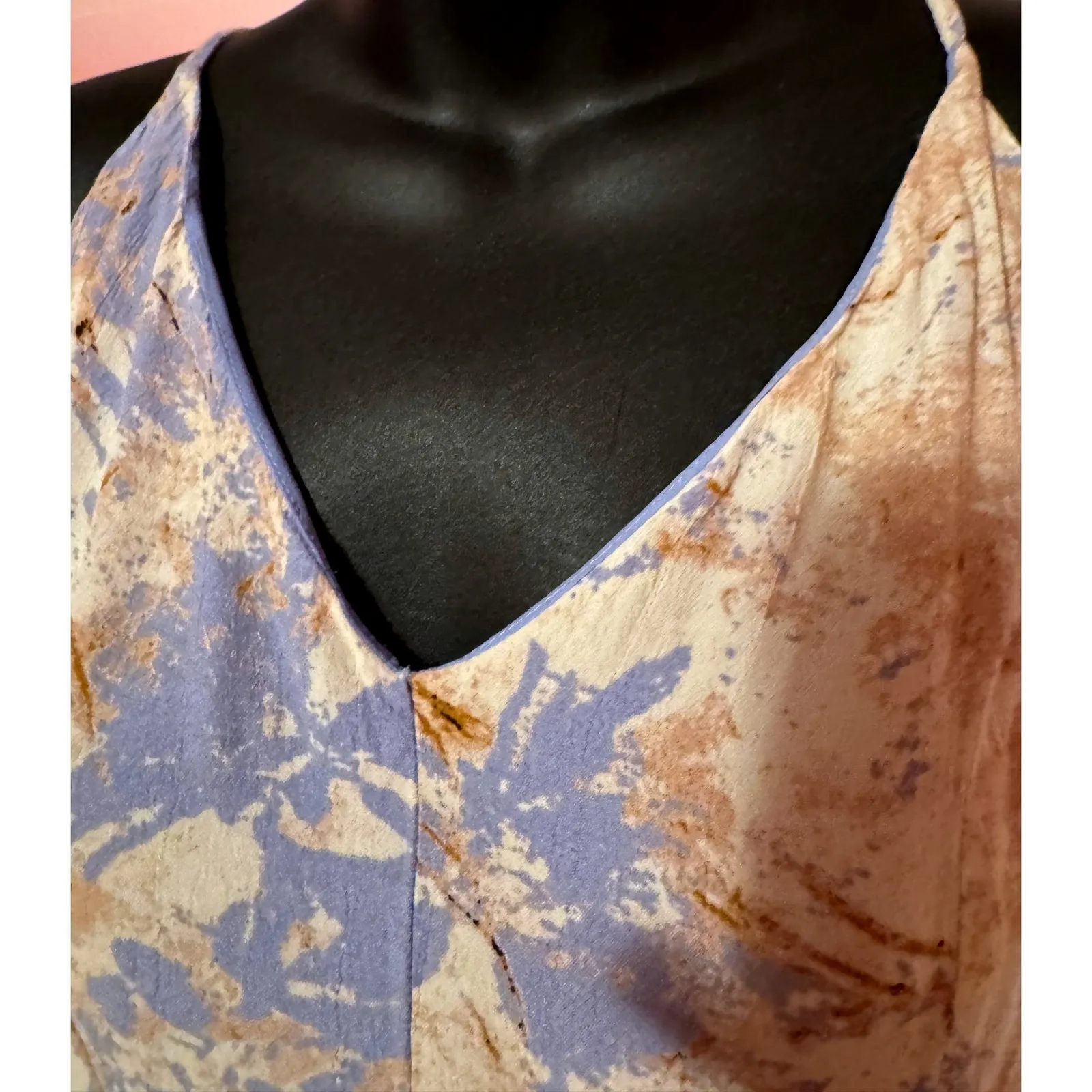 ASTR The Label M Y2K inspired Romantic Cottage Light Airy Spring Slip Dress Blue Size M - Image 3