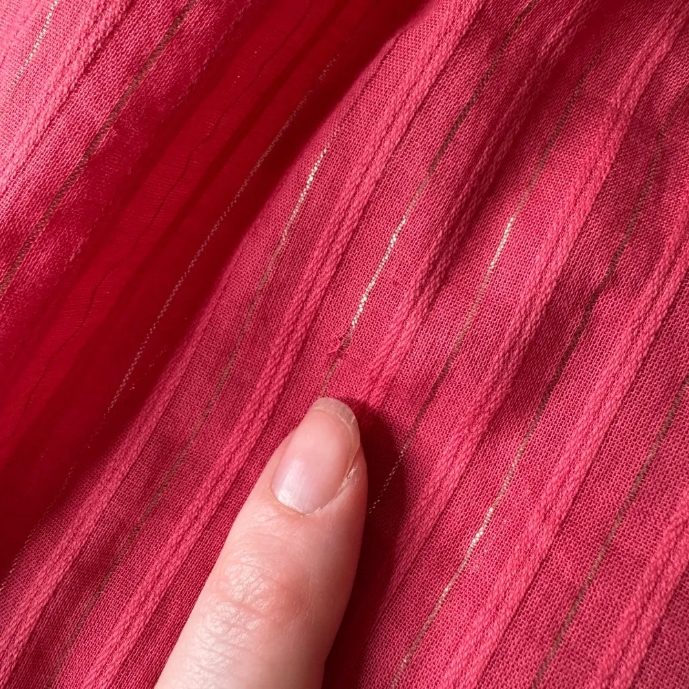 Pilcro Anthropologie Victoria Lace Blouse Sz 26W Metallic Stripe Top Boho Pink‎ - Image 8