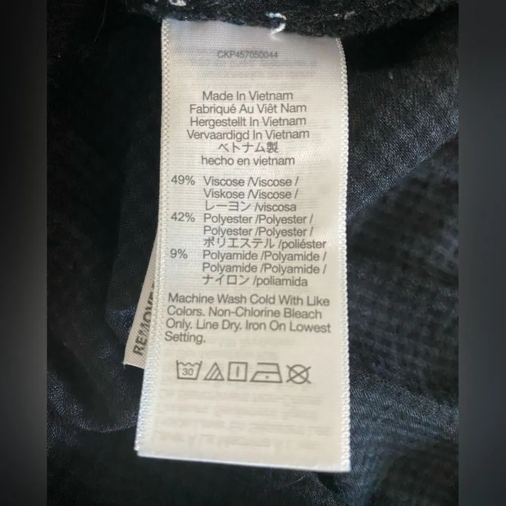 Madewell Westover V-Neck Collared Button Long Sleeves Puff Shoulders Small - Image 11