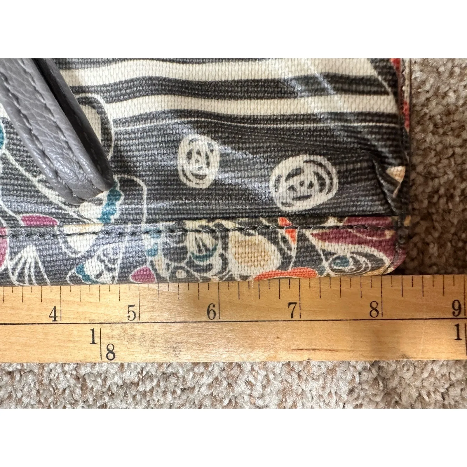 Sakroots Crossbody Wristlet Purse Floral Paisley Tan Compartments Zipper Women's - Image 14