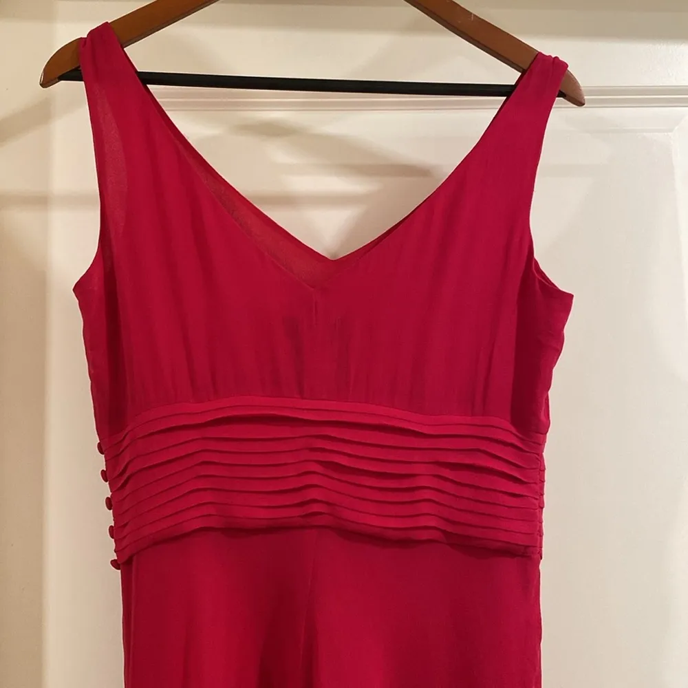 Ann Taylor 100% Silk Dress, Size 6 Fuscia - Image 7