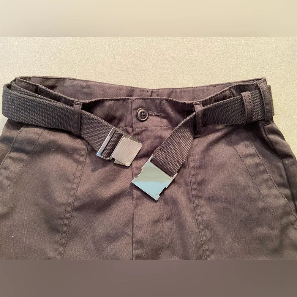 J Galt Shanghai Black pants sz S and Brandy Melville canvas Belt w/Silver Buckle - Image 9